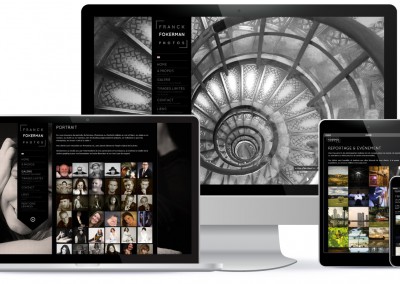 Site Vitrine WordPress / Adaptable sur tout support - Ordinateur, tablette, smartphone  <a href= "http://franckdfokerman.com/photographe/fr/">Voir le du Photographe</a>